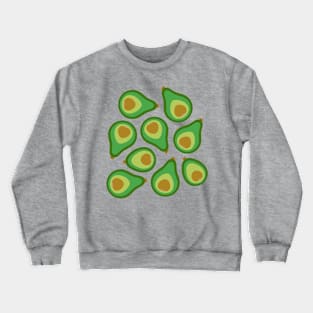 AVOCADO Retro Plump Ripe in 1970s Avocado Green Brown - UnBlink Studio by Jackie Tahara Crewneck Sweatshirt